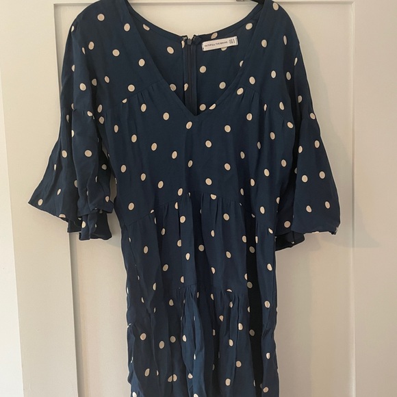 Bell sleeve polkadot mini dress - Picture 4 of 4